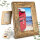 Rustikaler Bilderrahmen 13x18 cm – Dunkelbraun – Recyceltes Alt-Holz