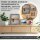 Landhaus Bilderrahmen 15x20 cm dunkelbraun aus recyceltem Holz