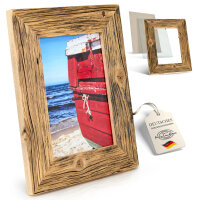 Rustikaler Bilderrahmen 18x24 cm – Dunkelbraun...