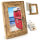 Rustikaler Bilderrahmen 18x24 cm – Dunkelbraun – Recyceltes Alt-Holz