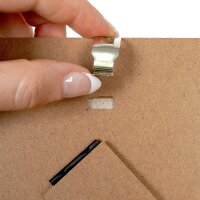 Rahmenloser Bilderrahmen DIN A5 15x21 cm aus Glas – mit Aufsteller