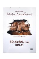 Rahmenloser Bilderrahmen DIN A5 15x21 cm aus Glas – mit Aufsteller