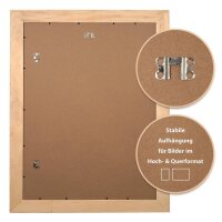 Bilderrahmen Toskana 15x20 cm – Vintage Holzrahmen – Echtes Kiefernholz