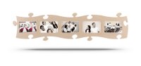 Country Living Puzzle-Rahmen aus Holz natur 5 Fotos 10x15 cm