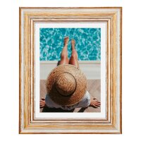 Bilderrahmen Toskana 50x70 cm – Vintage Holzrahmen – Acrylglas