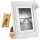 Bilderrahmen Stockholm 15x20 cm – Weißer Vintage Holzrahmen – Echtholz