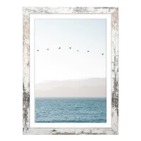 Kopenhagen Bilderrahmen 15x20 cm von Mein Landhaus – Vintage-Weiß – Stilvoller Fotorahmen mit Qualitätsglas