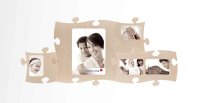Country Living Puzzle-Bilderrahmen aus Holz schwarz 40x50cm