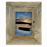 Vintage Landhaus Bilderrahmen aus recyceltem Alt-Holz 30x40 cm