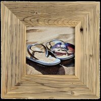 Vintage Landhaus Bilderrahmen aus recyceltem Alt-Holz 30x40 cm