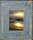 Exklusiver Landhaus Bilderrahmen 15x15 cm aus recyceltem Alt-Holz Hellblau Sky