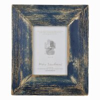 Exklusiver Landhaus Bilderrahmen aus recyceltem Alt-Holz Dark Sky 60x80 cm