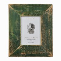 Landhaus Bilderrahmen aus recyceltem Alt-Holz Grün...