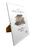 Bilderrahmen rahmenlos A4 21x29,7cm Din Rahmen für Urkunden, Bilder Glasrahmen
