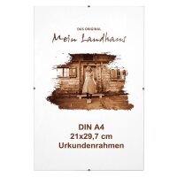Mein Landhaus Bilderrahmen rahmenlos DIN A4 21 x 29,7 cm Glasrahmen 3 Stk.