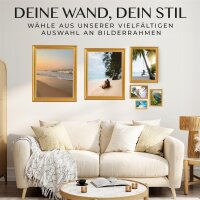 Mein Landhaus Barock Bilderrahmen Gold 30x40 cm mit Echtglas