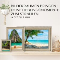 Mein Landhaus Barock Bilderrahmen Silber 13x18 cm mit Echtglas