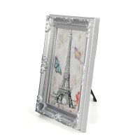 Mein Landhaus Barock Bilderrahmen 20x25 cm Silber Antik