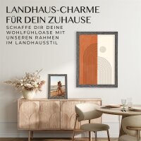 Mein Landhaus Lava Collage-Bilderrahmen – 5x 10x15 cm, mit Aufsteller und Echtglas